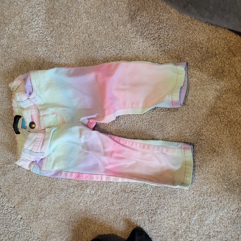 Kids Rainbow Tie-Dye Jeans